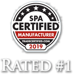 Spa Certified Manufacturer Rated #1 by tradecertified.com