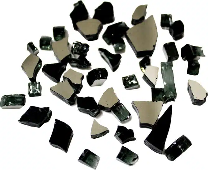 Reflective Fire Glass - Black
