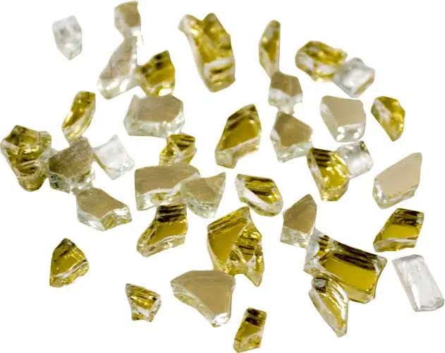 Reflective Fire Glass - Gold