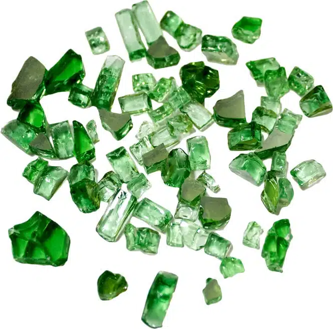 Reflective Fire Glass - Green