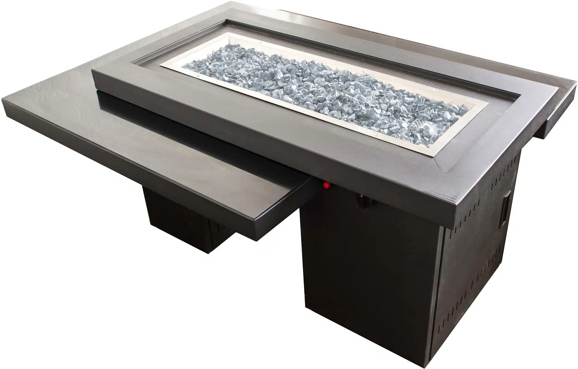 Two Tiered Glass Top Fire Pit