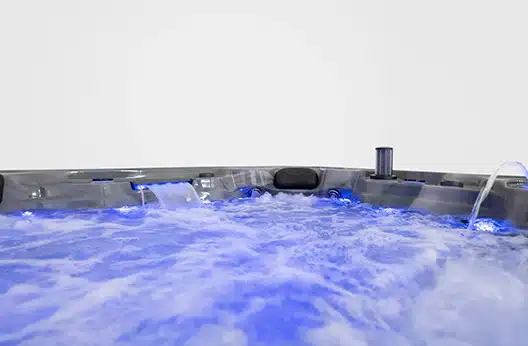 Infinity-Odyssey Barcelona Hot Tub with LED Technology: Platinum Liquid Effects