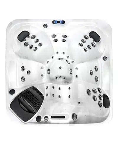 Santorini-overhead-min Platinum Spas Premium Collection - Santorini hot tub