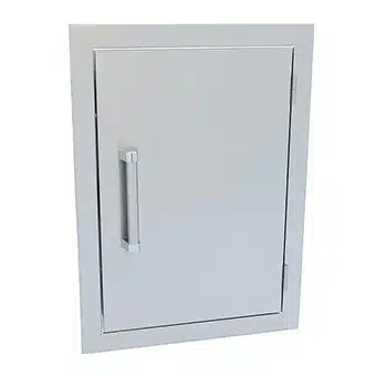 Outdoor Kitchen Component: Reversible Vertical Stainless Steel Access Door
